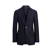 Polo Ralph Lauren Slim Fit Ull Blazer med Polo Stil Blue, Herr