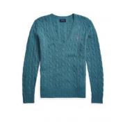 Polo Ralph Lauren Kimberly Shetland Blue Heather Tröja Blue, Dam