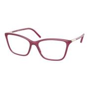 Prada Sofistikerad Burgundy Glasögonbåge Red, Unisex