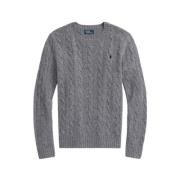 Ralph Lauren Julianna Battalion Grey Heather Tröja Gray, Dam