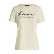 Ralph Lauren Vita T-shirts och Polos för Kvinnor White, Dam
