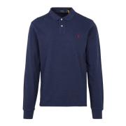 Ralph Lauren Långärmad Pikétröja Blue, Herr