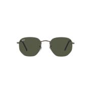 Ray-Ban Rb3548 Solglasögon Hexagonal @Collection Green, Dam