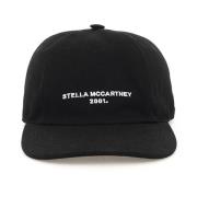 Stella McCartney Kontrasterande Logo Baseball Cap Black, Dam