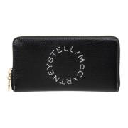 Stella McCartney Logo Dragkedja Plånbok Black, Dam