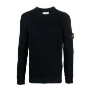 Stone Island A0020 Marinblå Maglia Sweatshirt Blue, Herr