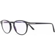 Tom Ford Svarta Acetatglasögon Ft5803B Black, Herr