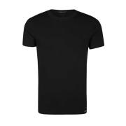 Tom Ford Bomulls-T-shirt med V-ringning Black, Herr