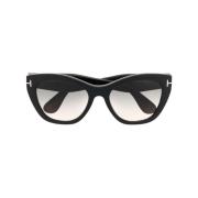 Tom Ford Svarta solglasögon, Must-Have stil Black, Dam