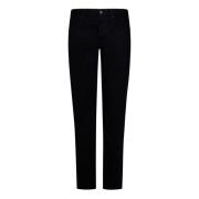 Tom Ford Svarta Slim Fit Jeans med Dold Framstängning Black, Herr