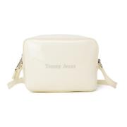 Tommy Hilfiger TJW Must Kameraväska Patent PU Aw0Aw14955 White, Dam