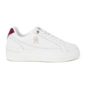 Tommy Hilfiger Elevated Court Sneakers Red, Dam