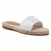 Tommy Hilfiger Den elastiska mul Espadrillos White, Dam