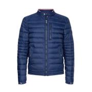 Tommy Hilfiger Quiltad Bikerjacka - Midnattsblå Blue, Herr