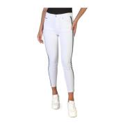 Tommy Hilfiger Logo Skinny Jeans med dragkedja White, Dam