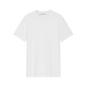 Trussardi Greyhound Broderi Bomull Stretch T-Shirt White, Herr