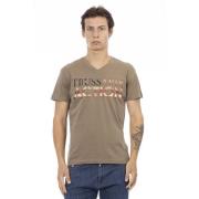 Trussardi T-Shirts Brown, Herr