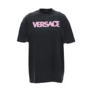 Versace T-Shirts Black, Dam