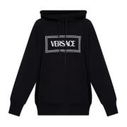 Versace Hoodie med logotyp Black, Dam