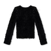 Victoria Beckham Tinsel stickad tröja Black, Dam