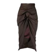 Vivienne Westwood Midi kjol Brown, Dam