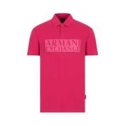 Armani Exchange Klassisk Polotröja med Krage Pink, Herr