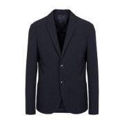 Armani Exchange Blå Stretch Blazer för Män Blue, Herr