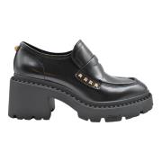 ASH Svarta platta skor med Nelson Stud Gold Sun Polish Calf Black, Dam