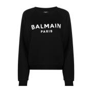 Balmain Snygg Tränings T-shirt Black, Dam