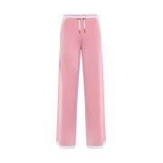 Balmain Rosa Randiga Sweatpants Pink, Dam