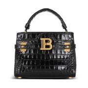 Balmain Svart Bbuzz Topphandtag Väska Black, Dam