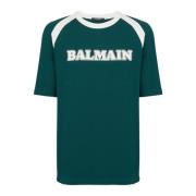 Balmain retro T-shirt Green, Unisex