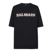 Balmain T-shirts Black, Herr