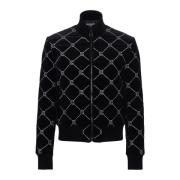 Balmain Quiltad bomberjacka med strass Black, Herr