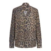 Balmain Pyjamas skjorta med leopardtryck Multicolor, Herr