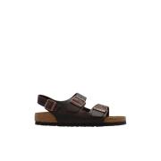 Birkenstock Platta Sandalerer Brown, Dam