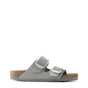 Birkenstock Arizona Big Buckle Sandaler Gray, Dam