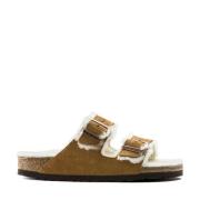 Birkenstock Arizona Sandaler med fårskinnfoder White, Dam