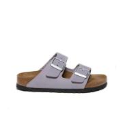 Birkenstock Lila Mocka Sandaler med Justerbara Remmar Purple, Dam