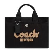 Coach Shopper väska med logotyp Black, Dam