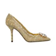 Dolce & Gabbana Spetsiga stilettopumps Yellow, Dam