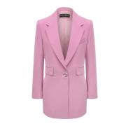 Dolce & Gabbana Teknisk Twill Blazer Pink, Dam