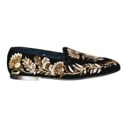Dolce & Gabbana Kristallutsmyckade Loafers Multicolor, Herr