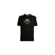 Dolce & Gabbana Sart T-shirt med broderade logotyper Black, Herr
