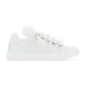 Dolce & Gabbana Vita Nappa Läder Portofino Sneakers White, Herr