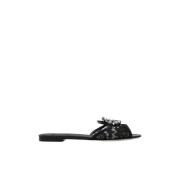 Dolce & Gabbana Spets slides Black, Dam