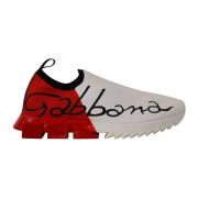 Dolce & Gabbana Vita Röda Sorrento Sandaler Sneakers Multicolor, Dam