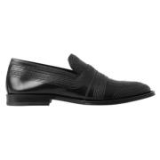 Dolce & Gabbana Svarta Läder Slip-On Loafers Black, Herr