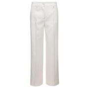 Dolce & Gabbana Vita Byxor med Pants Look 46 White, Dam