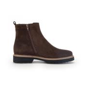 Gabor Elegant ankelboot i mocka med luftkammar sula Brown, Dam